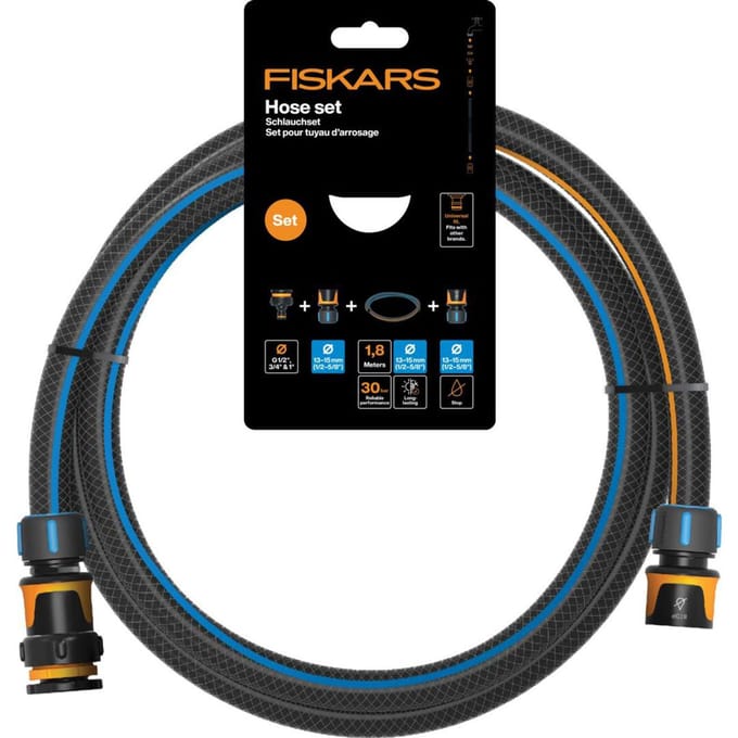 Fiskars Tuinslangset 13 Mm (1/2") 1,8 M