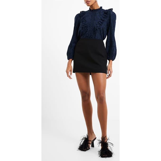 French Connection Whisper Mini Skirt Black Taglia: 12 | Minigonne Outlet | Donna | Nero