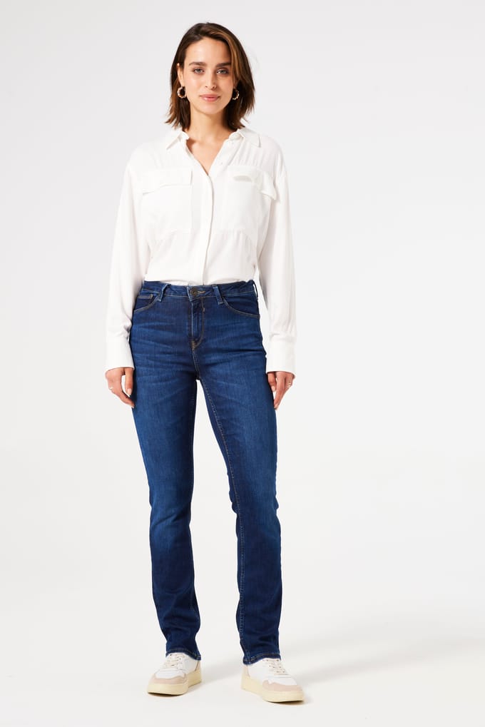GARCIA Celia Dames Slim Fit Jeans Blauw