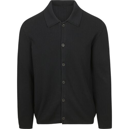 Sweaters Marc O'Polo Vest Button Ribbed Navy