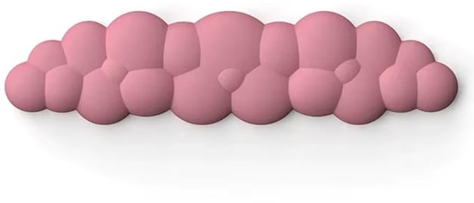 Cloud Polssteun Toetsenbord Donker Roze - Waterdicht - Comfortabel - Anti Slip