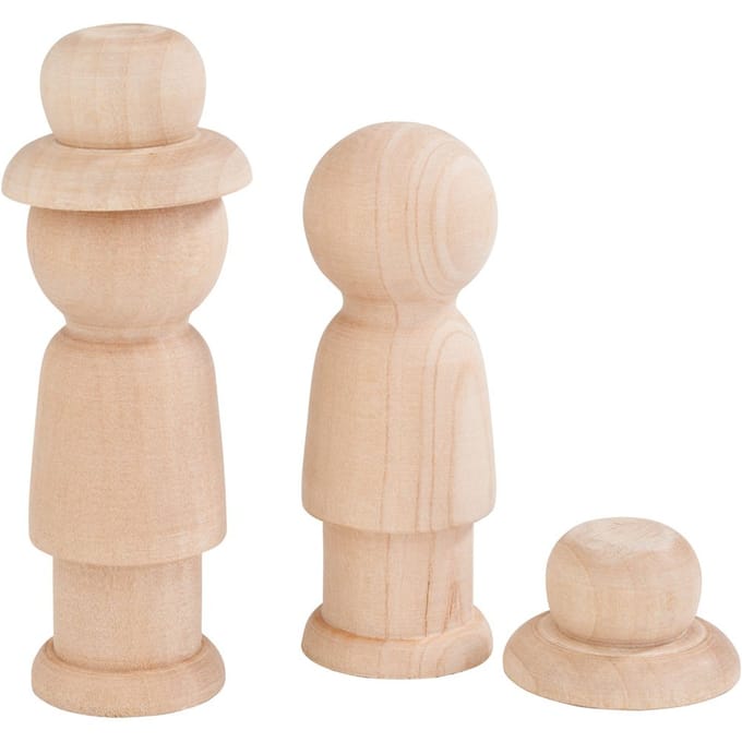VBS Houten figuren met hoed