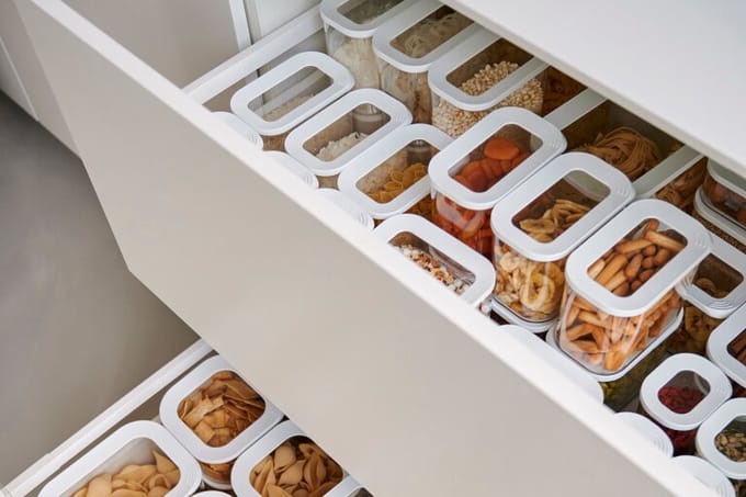 Mepal Modula starterset bewaardozen - 7-delig - Voorraaddoos - Wit