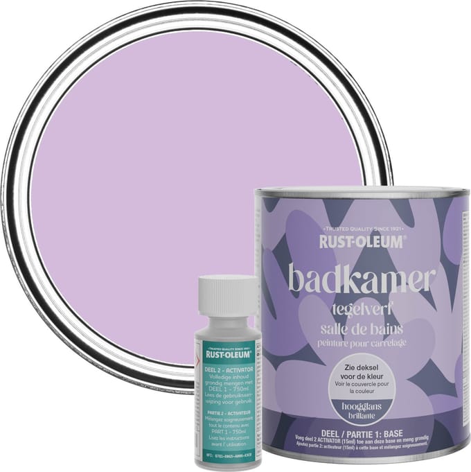 Rust-Oleum Paars Badkamer Tegelverf Hoogglans - Macaron 750ml