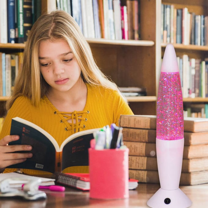 Näve LED lavalamp Glitter