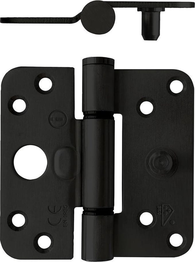 Intersteel Glijlagerscharnier SKG*** 89 x 89 x 3 mm DIN rechts zwart