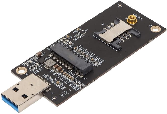 Dailygoody - naar USB 3.0-adapter - M.2-interface - Plug-and-play - Geschikt voor Linux en Windows - Compact formaat