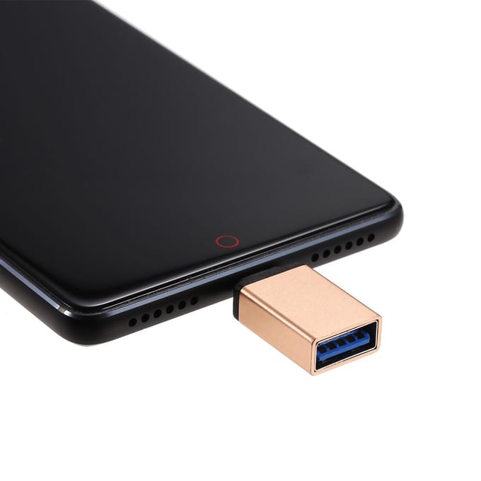 USB-C Type C naar USB 3.0 Adapter OTG voor Xiaomi Mi5/6 Smsung Galaxy S8 Plus gray