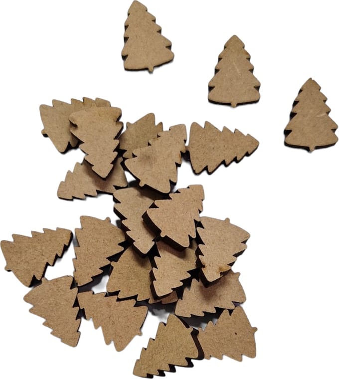 Promission - knutselen - kerst - kerstboompjes - mdf - versieren - 100 stuks