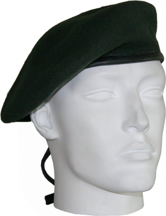 Soldaten baret donkergroen 61 cm
