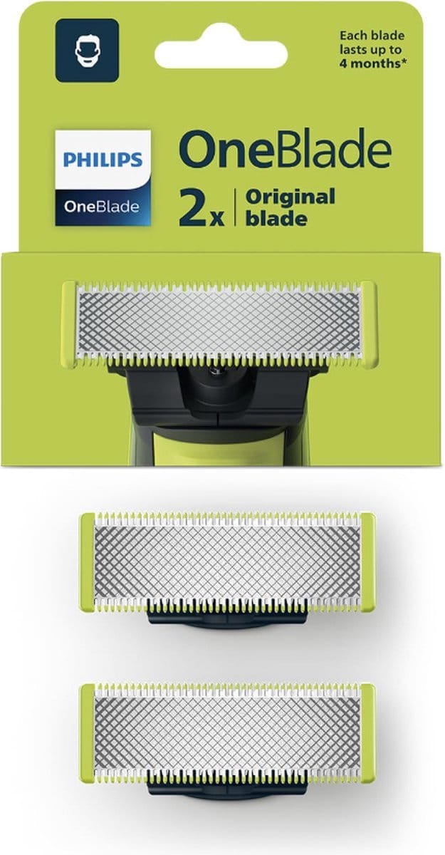 Philips OneBlade QP220/51 scheerapparaat Vervangmesjes - 2 stuks