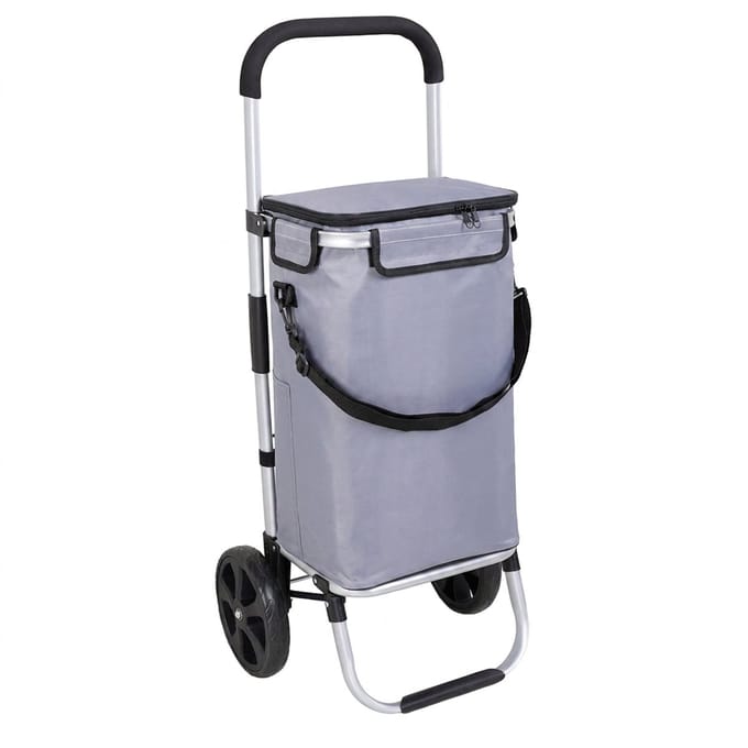 Travelnet Boodschappenwagen 40L, met koelvakje, inklapbaar, aluminium frame