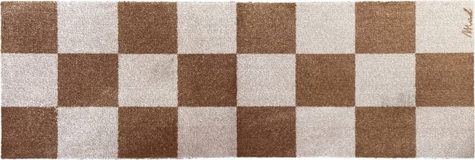 Mad About Mats - PASCAL - deurmat/badmat - ruitjes - droogloop/touch - wasbaar - 50x150cm