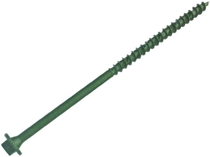 Zeskant Schroeven - Torx Compatibel - Hout Verbindingen - Elementech 2000 Afwerking - 7x200mm - Groen