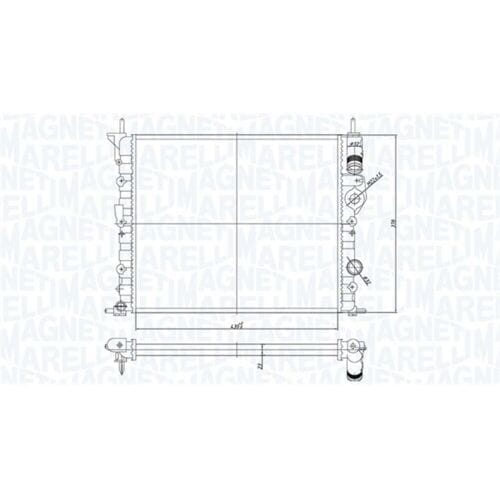 Radiator, motorkoeling MAGNETI MARELLI 350213194700