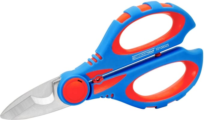 WEICON Elektriciensschaar XL – blauw, soft grip