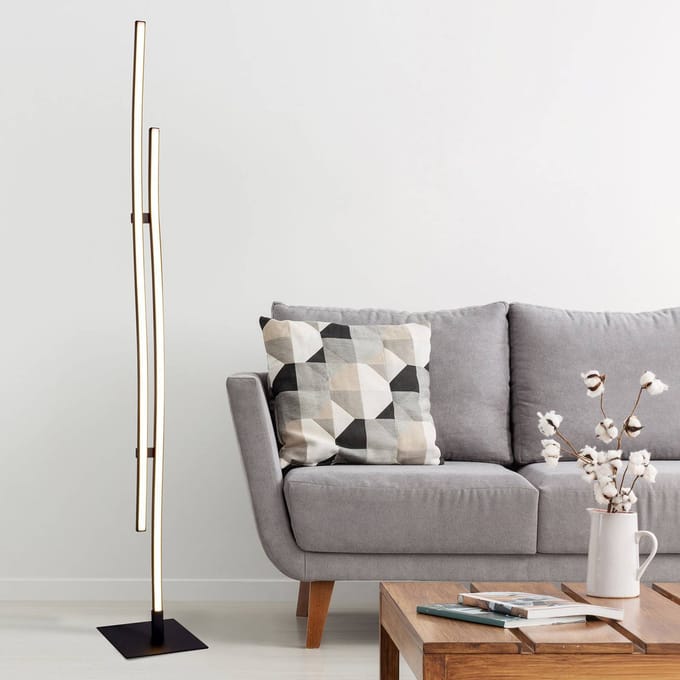 Näve LED vloerlamp Onda, 2-lamps
