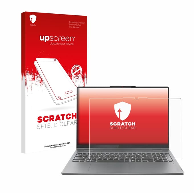 upscreen - Screenprotector voor Lenovo IdeaPad 5 2-in-1 Gen 10 16" - Folie Beschermfolie transparant
