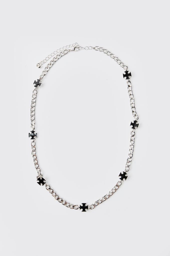 Cross Link Zilveren Ketting | Silver