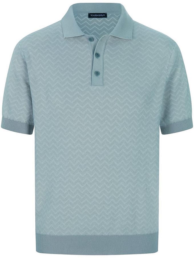 Gebreide polo Van Louis Sayn blauw