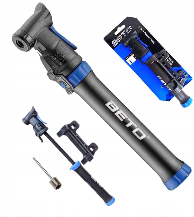 Beto Compact Fietspomp CMPB-003B Zwart - Lichtgewicht & Draagbaar