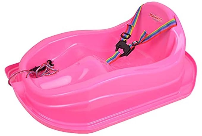 Kinderslee met veiligheidsgordel tot 3 jaar - Roze
