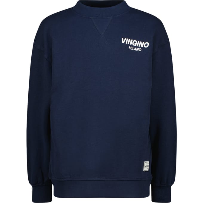 Vingino Boys Crewneck Basic Sweater Dark Blue Taglia: 4 | Maglioni Outlet | kids | Blu