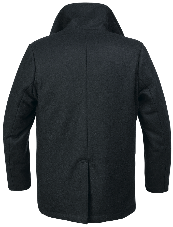 Brandit Uniformjas - Pea Coat - M tot 5XL - voor Mannen - zwart