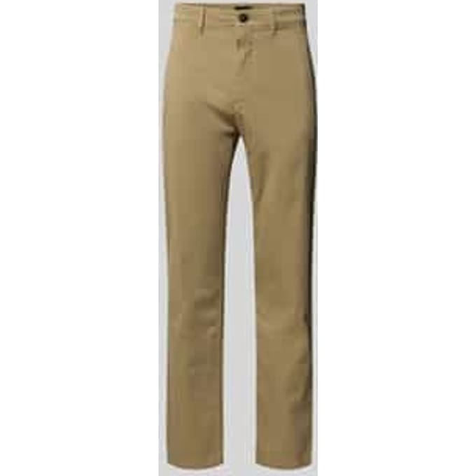 Regular fit chino van katoenmix