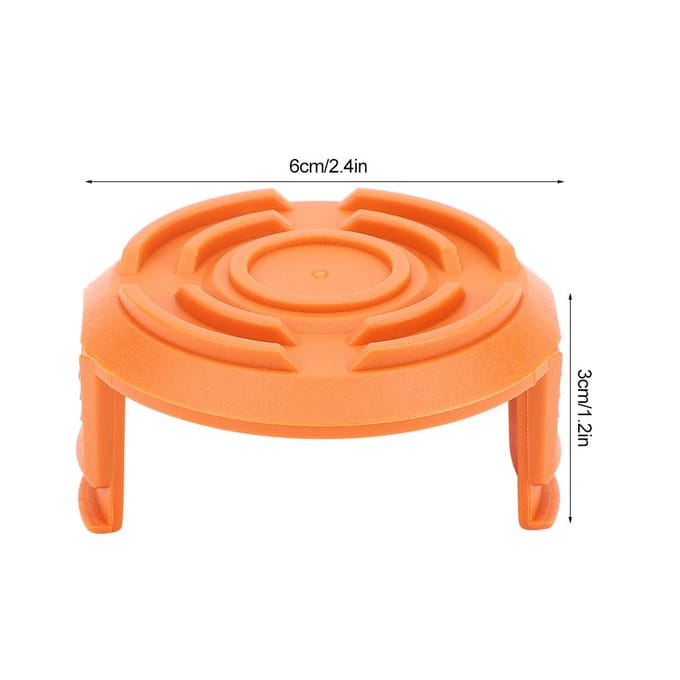 4 Pièces Cache Bobine Tondeuse à Gazon Coupe-Bordures Accessoire de Rechange pour Worx WA0010- Strimmer