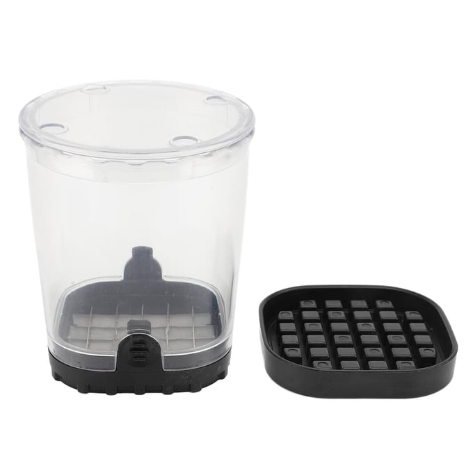Fruit Hakker Beker ABS Roestvrij Staal Groente Voedsel Snijder Afneembaar Fruit Snijder Keuken Gadget white