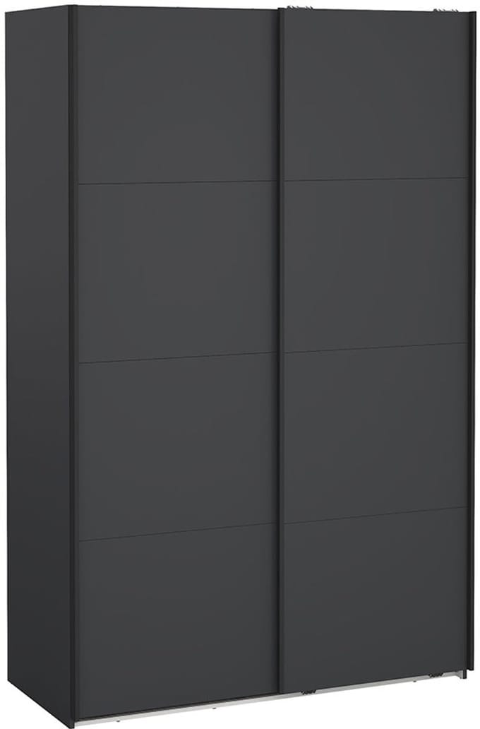 Bergamo schuifdeurkast 2 deuren 140x220cm mat grijs.