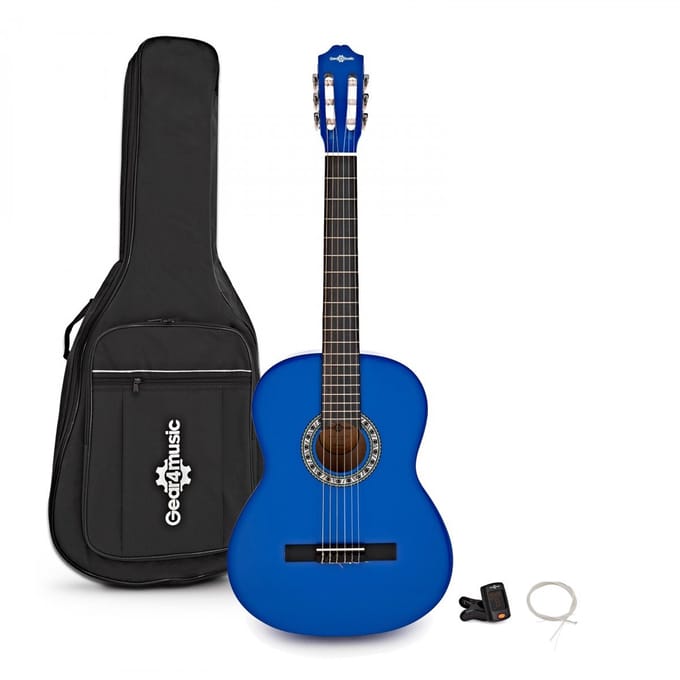 Classical Guitar Pack, Dark Blue, by Gear4music
