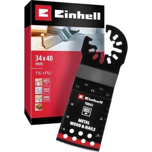 Einhell 708043 Tauchsägeblatt BIM Met, 34mm Multitool toebehorenset Bimetaal 34 mm 1 stuk(s)