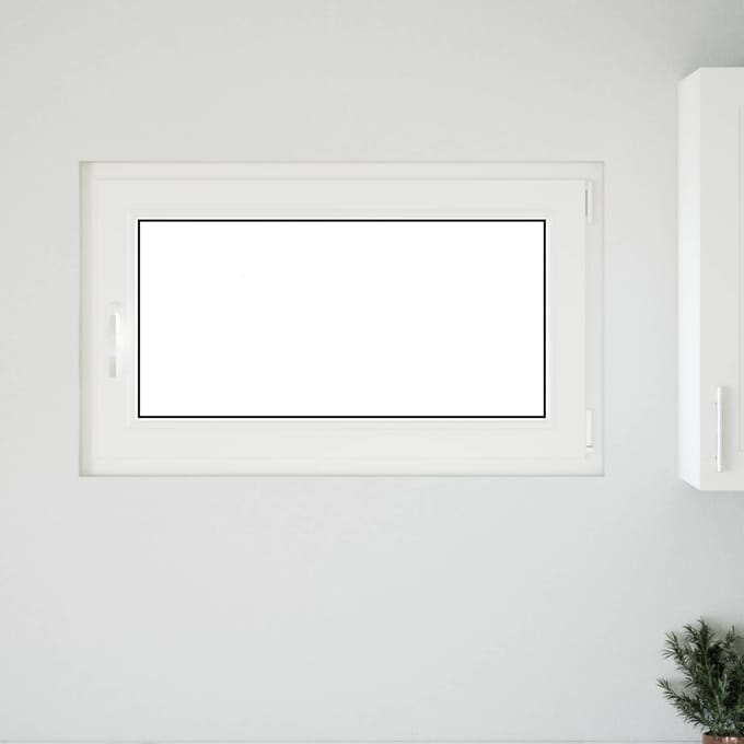 vidaXL - Kleur - binnenkant - kelderraam - Wit - RISOR - 100 - x - 70 - cm