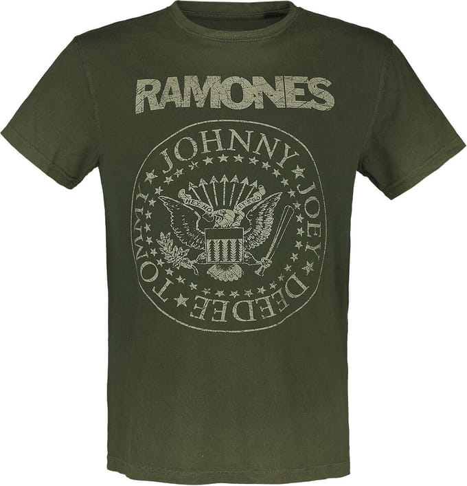 Ramones T-shirt - Crest - S tot 3XL - voor Mannen - groen
