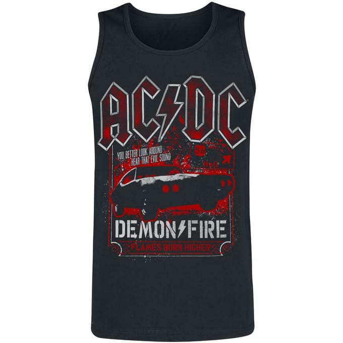 AC/DC Demon Fire Hell Heren Tanktop - zwart - L