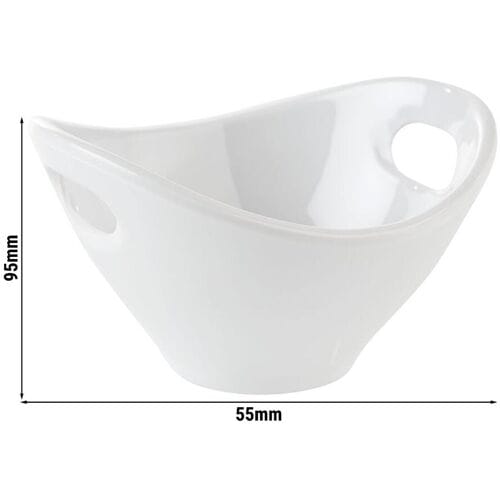 GGM Gastro (20 Stück) Schale - MINI - Melamin - 90ml - 95x90mm - Weiß