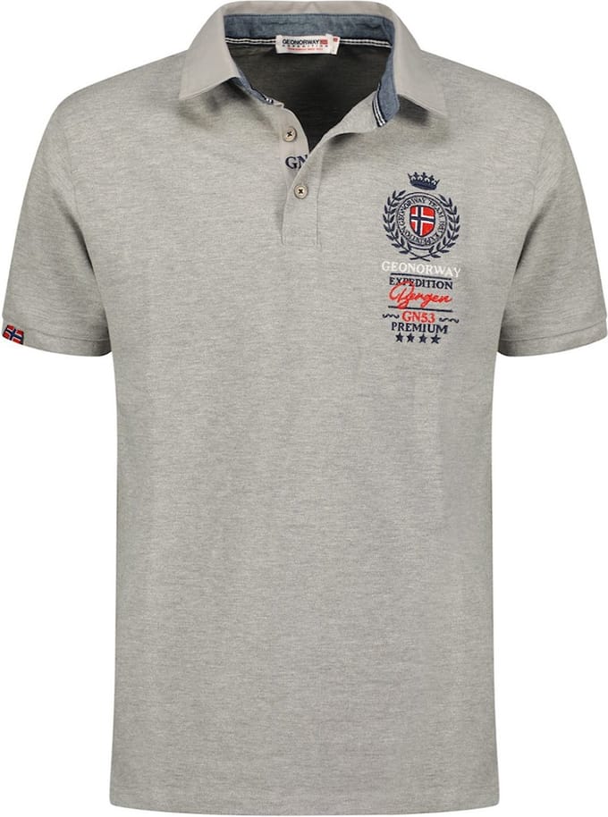 Geographical Norway Heren Expedition Polo Kauri Grijs - M