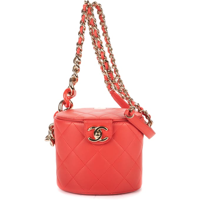 Mini Pearl Chain Vanity Case   schoudertas