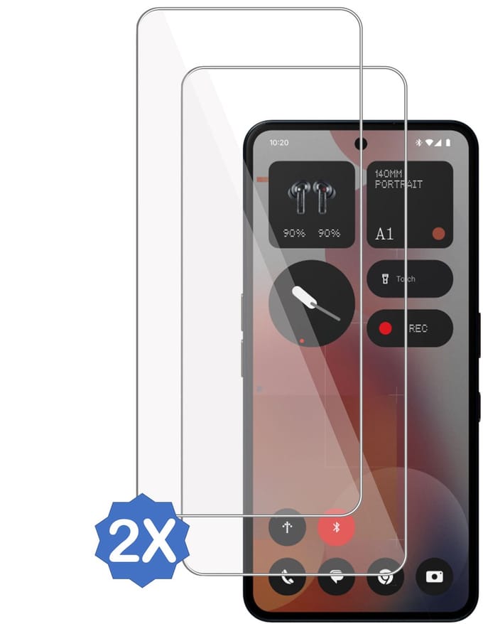 2x TechNow Screenprotector geschikt voor Nothing Phone (3a) Pro – Screenprotector - Gehard Glas - Proteqt+