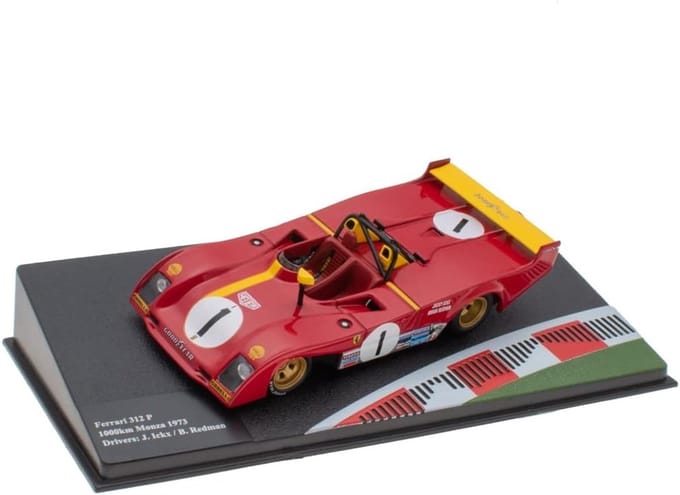 Miniatuur Auto 1/43 Compatibel met Ferrari 312 P - 1000 Km Monza 1973