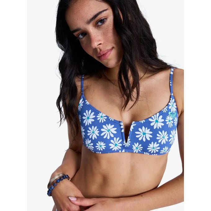 Roxy Essentials Pt Strappy Bralette Bikinitop Blauw M Vrouw