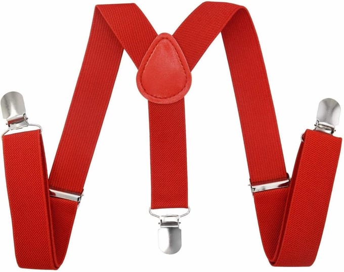 Fako Fashion - Kinder Bretels - Kinderbretels - Effen - 65cm - Rood