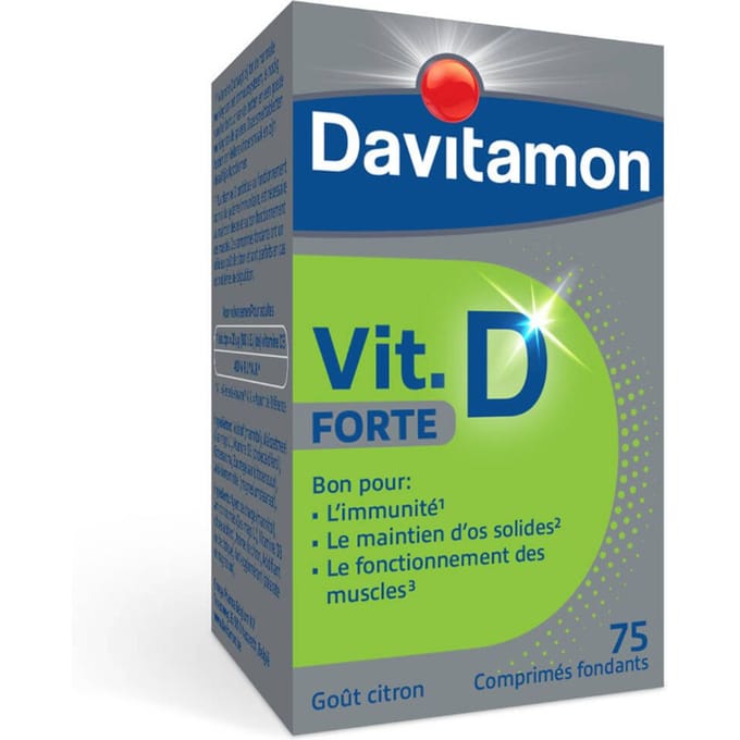 Davitamon® Vitamine D Forte Smelttablet Citroensmaak: Weerstand, Botten, Spieren