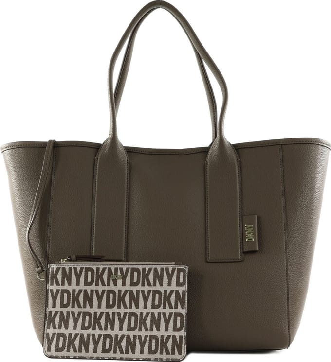 DKNY Schoudertas Shopper Grayson Logo Tote Truffle Taupe