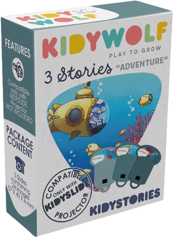 Kidywolf Adventure Verhalen Uitbreiding voor Kidyslide Projector