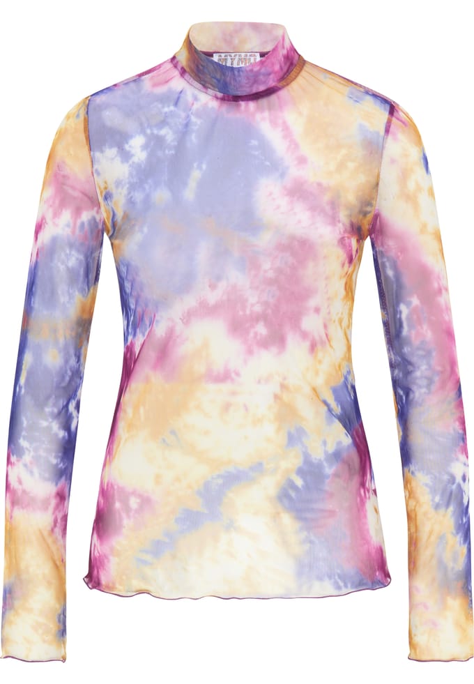 Mymo Mesh Shirt Dames paarse lucht