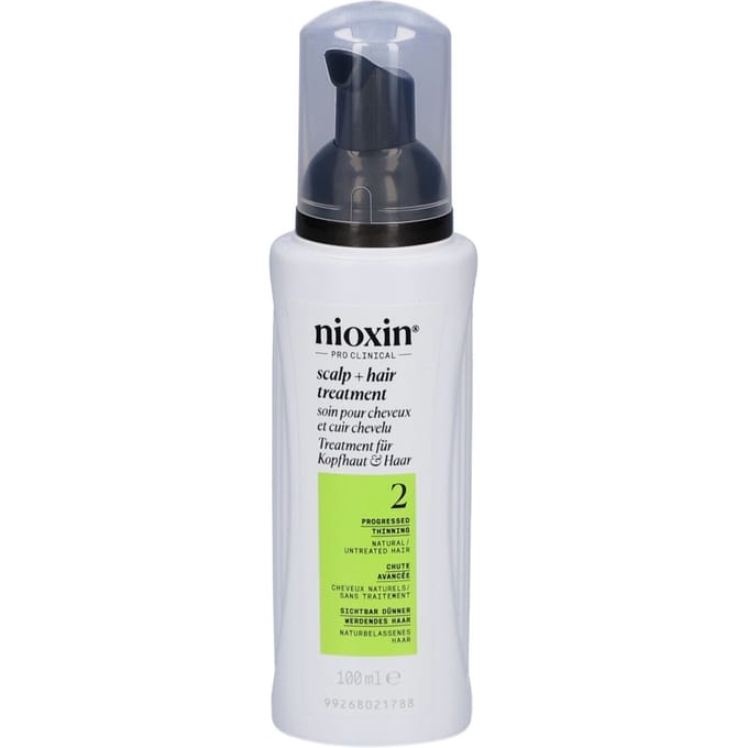 Nioxin System 2 - Scalp Treatment - voor Natuurlijk Haar - Anti Haaruitval – Gevorderde Uitdunning - 100ml
