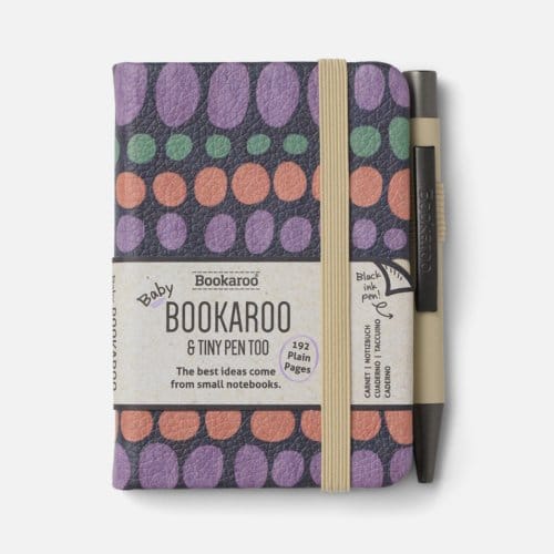 Bookaroo A7 Notebook & Pen - Pastels Cream - Dots